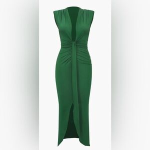 Elegant Green Midi Dress